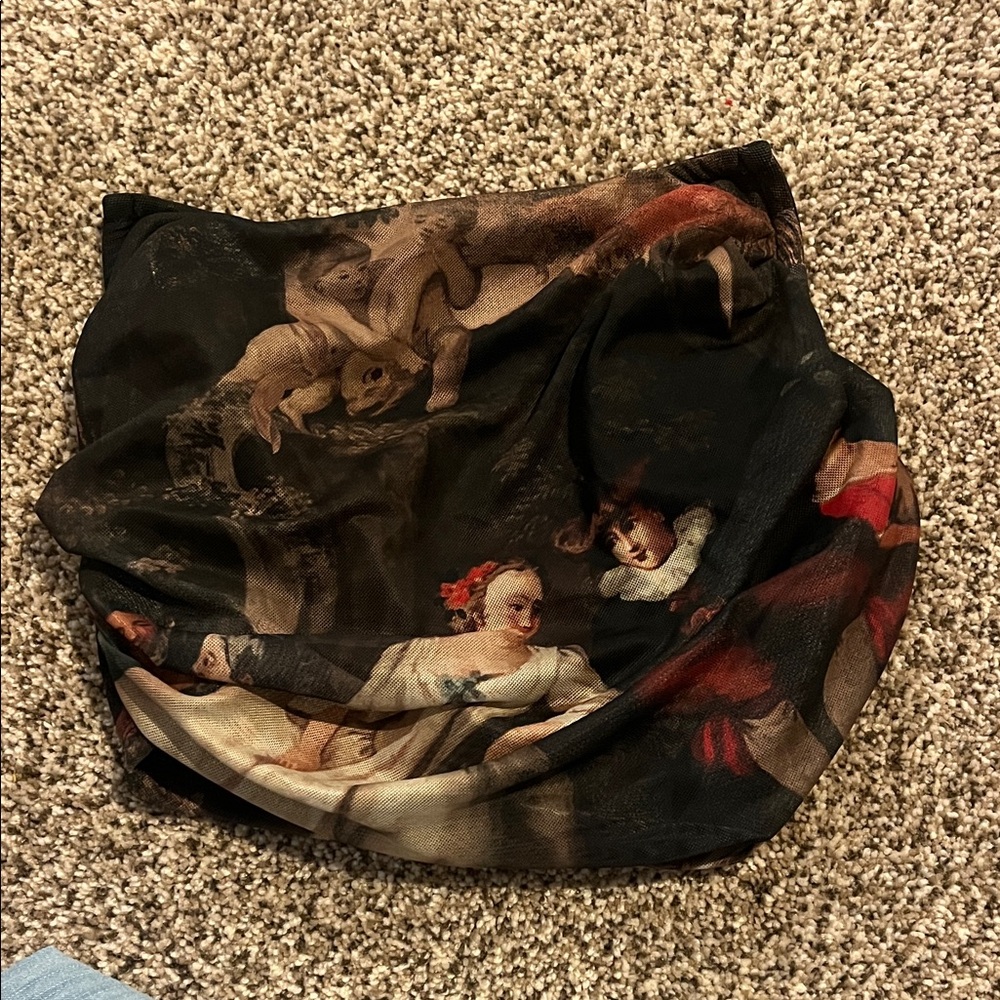 Artistic Print Fabric Bag